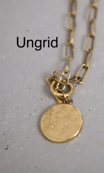 [ 새상품 ] Ungrid 언그리드/코인 목걸이