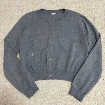 드레 스테리아 코튼 캐시미어 가디건 골드 버튼 사이즈 38