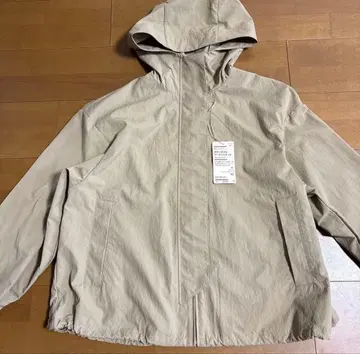 무인양품 여성 발수 UV컷 포켓터블 후드 자켓 XL 베이지