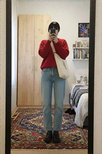 JOURNAL STANDARD 빨간색 니트 크루넥 M~L 사이즈