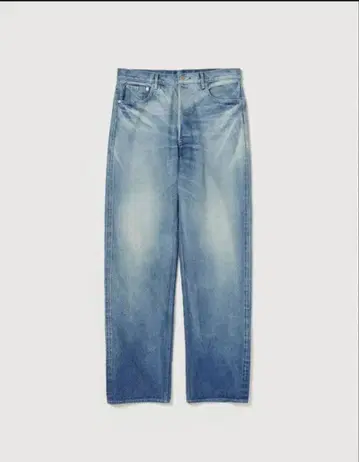 SELVEDGE FADED HEAVY DENIM WIDE PANTS