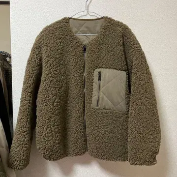 ZARA 보아 자켓 리버서블 L 사이즈