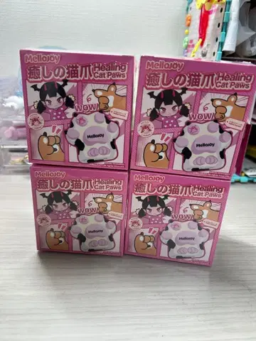 미개봉 새상품 mellojoy 메로조이 힐링 고양이 손톱 다이후쿠 4상자