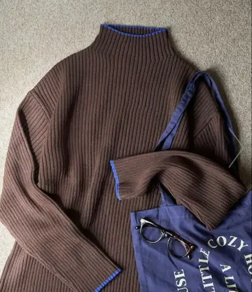 리브 하이넥 스웨터 (3가지 색상)