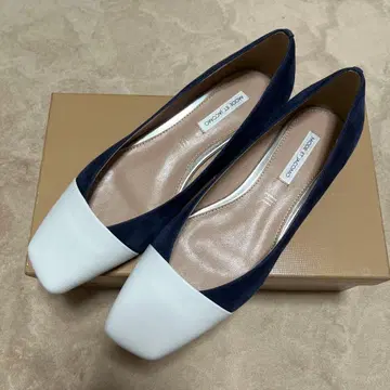 MODE ET JACOMO 네이비/화이트 플랫슈즈