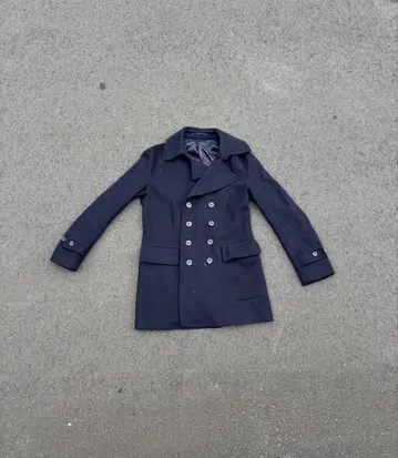 PPFM 트렌치 코트 울 코트 다크 네이비