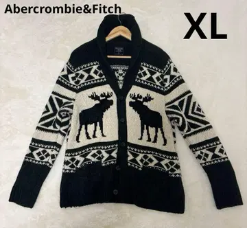 Abercrombie&Fitch 가디건 XL 코위찬 니트 그린