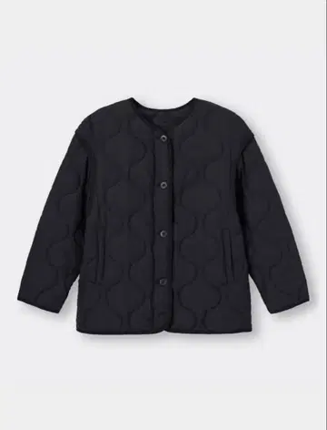 GU 2WAY 오버 사이즈 퀼팅 블루종