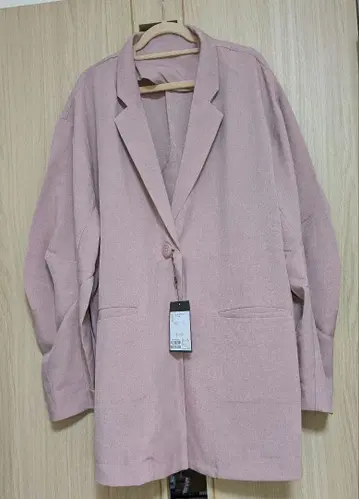 카스타네 핑크 테일러드 자켓 긴팔