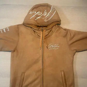 GOTCHA 보아 안감 자수 로고 후드티