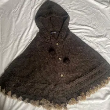 EAST BOY 니트 판초