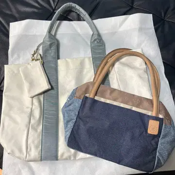 러셋 russet 파우치 포함 토트백 & 큐브 미니 토트백