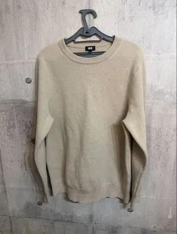 유니클로 워셔블 밀라노 리브 크루넥 스웨터