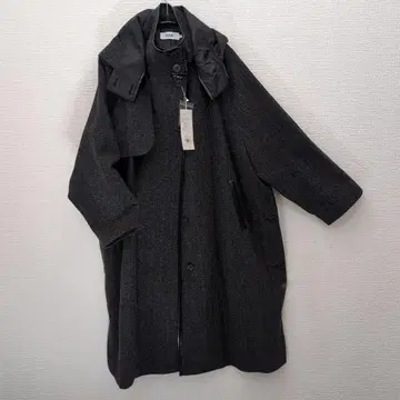 AZUL 후드 부착 롱 코트