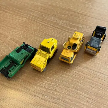 토미카 도로 작업차 로드 롤러 등 묶음 판매 4대 세트