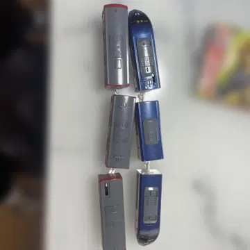 프라레일 기차 모형 빨간색과 파랑 2량 세트 작동 동작 확인 완료