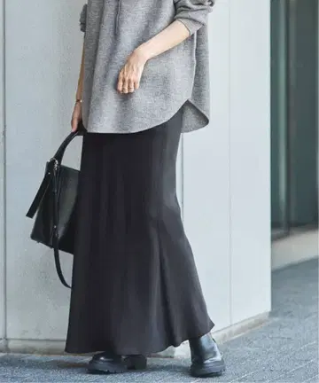 프레임워크 FRAMeWORK 실키 큐프라 바이어스 스커트 새틴 스커트