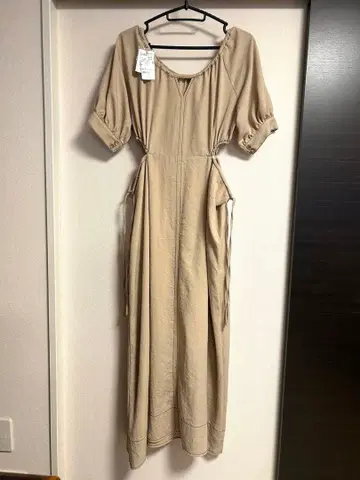 archives 아카이브 반팔 원피스 베이지 택 포함 미사용