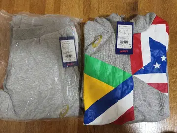 asics 플래그 그래픽 맨투맨 셋업 M/S