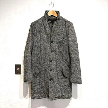 스튜디오스 울 체스터 코트 스탠드 카라 그레이 S 새상품급 충전솜