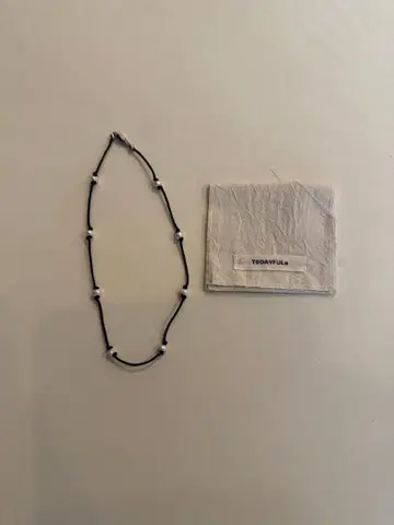 todayful Cord Pearl Choker