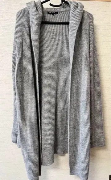 23구 후드티 롱 니트 가디건 알파카 혼방