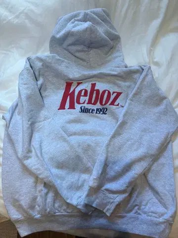 Keboz 그레이 후드 부착 후드티 XXL