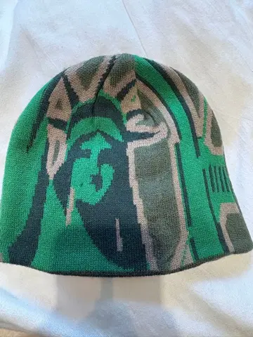 HUF 그래픽 니트 모자 그린