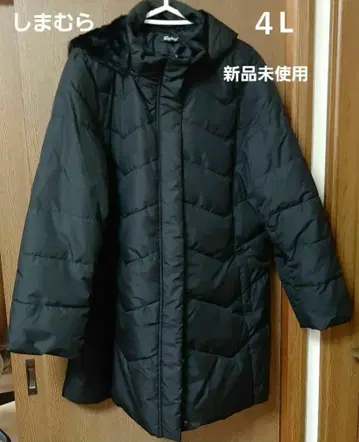 Rafraf 새상품 후드 부착 블랙 다운 자켓 코트