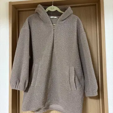 VICKY 플리스 보아 자켓 베이지