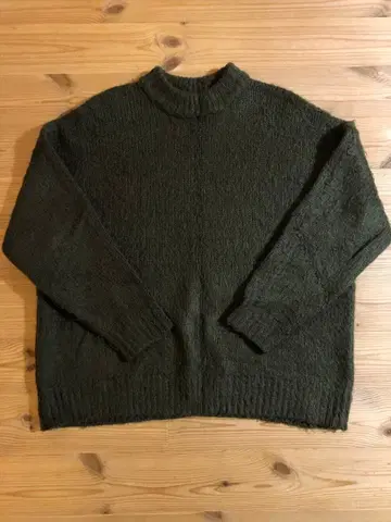 FREAK'S STORE 하이넥 니트 M 다크 그린