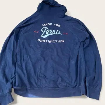 네이비 집업 후드티 FERRIS made in USA