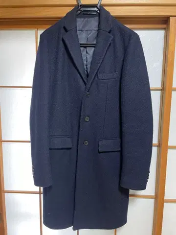 GLOBAL WORK 네이비 체스터 코트