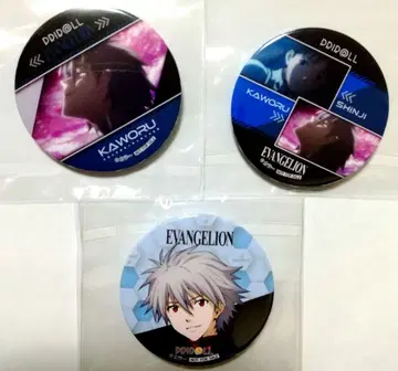 에반게리온 프리롤 마카롱 특전 캔뱃지 나기사 카오루 이카리 신지