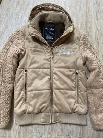 GOTCHA 충전솜 지퍼 후드티 자켓 M 로고 자수