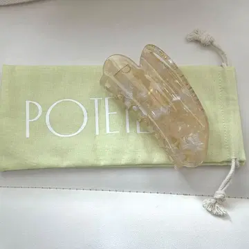 potete 포테테 빅 하트 클립 헤어 클립 복조리 포함