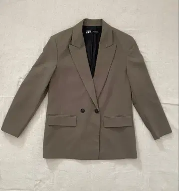 새상품급 ZARA 테일러드 자켓 카키 XS