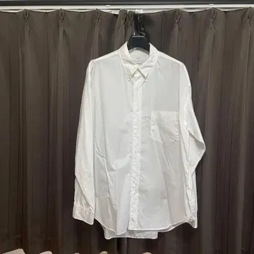 THOMAS MASON Graphpaper 화이트 긴팔 셔츠 사이즈 2