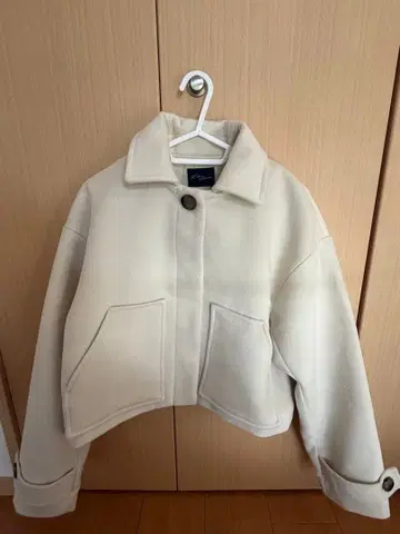 숏 기장 코트 아이보리 ZOZOTOWN 구매