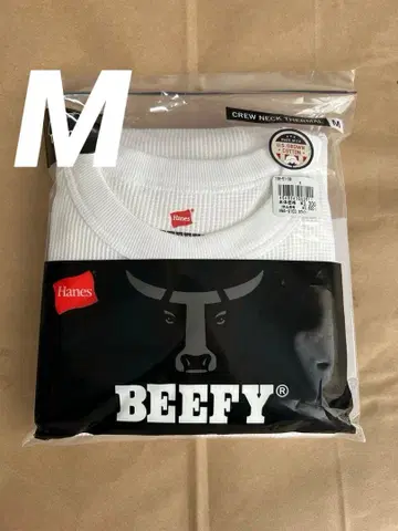 [새상품] Hanes BEEFY 크루넥 써멀 화이트 M