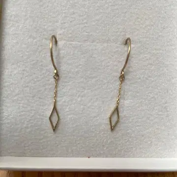 쥬에테 Jouete k10 각인 있음 후프 귀걸이 마름모