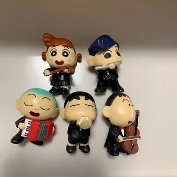 짱구는 못말려(크레용 신짱) 음악대 5체 세트 캡슐 토이