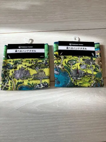 포켓몬 센터 금은 25주년 기념 핸드 타월 지도 디자인