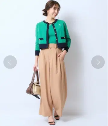 JUSGLITTY 저스길리티 스카프 포함 와이드 팬츠