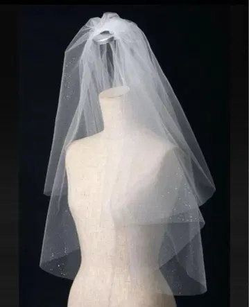 웨딩 베일 cherie 라메 믹스 새상품급