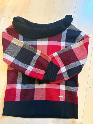 BLUE LABEL CRESTBRIDGE 체크 무늬 스웨터 38