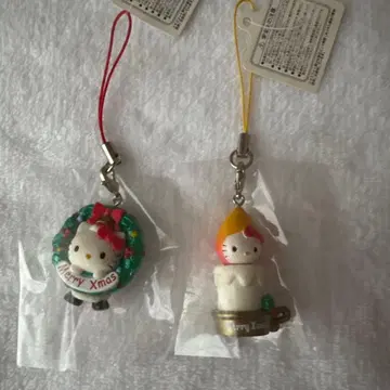 키티 Xmas 버전 스트랩 한정판 리스 촛불