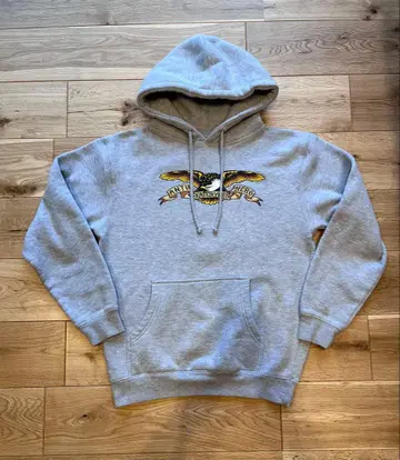 표기 사이즈 S ANTI HERO 그레이 후드티 후드 부착
