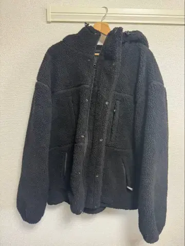 XLARGE 플리스 자켓 블랙 풀 집업