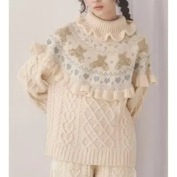 merry jenny bear yoke knit tops